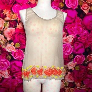 Chan Luu chiffon sleeveless top